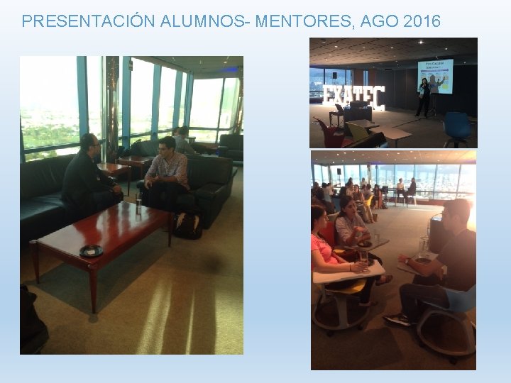 PRESENTACIÓN ALUMNOS- MENTORES, AGO 2016 