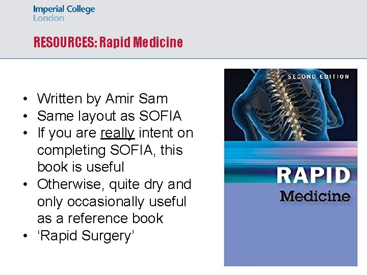 RESOURCES: Rapid Medicine • Written by Amir Sam • Same layout as SOFIA •