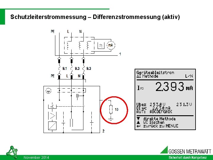 DIN VDE 0701 - 0702: 2008 -06 03. 09. 2021 Schutzleiterstrommessung – Differenzstrommessung (aktiv)