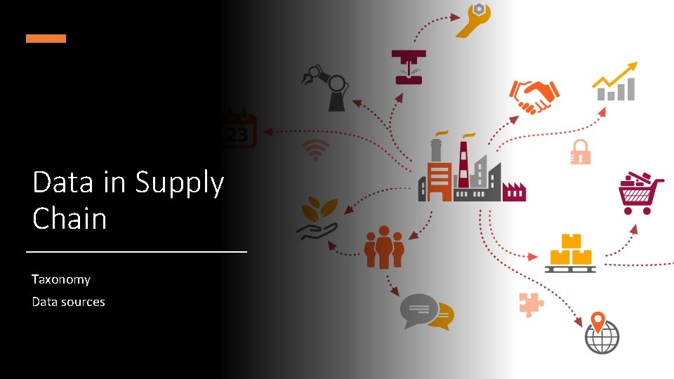 Data in Supply Chain Taxonomy Data sources 