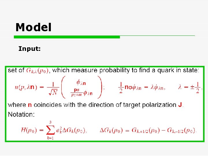 Model Input: 