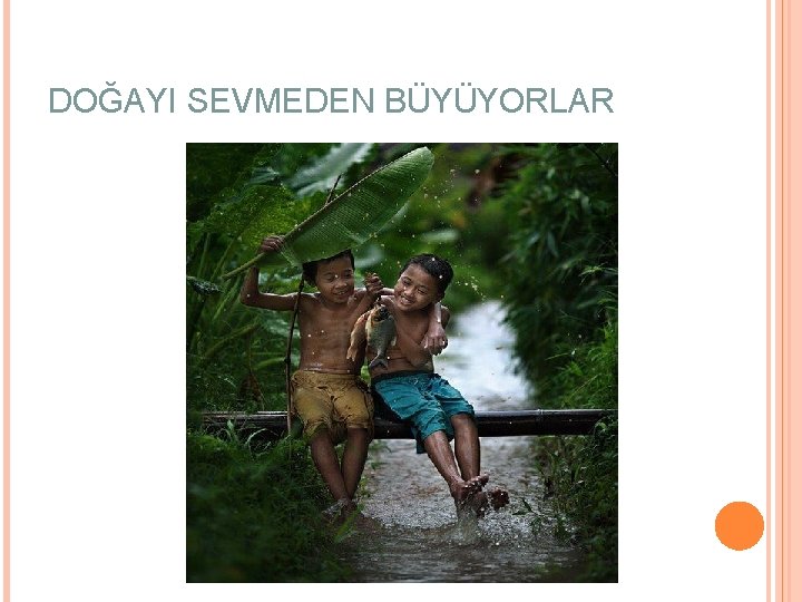 DOĞAYI SEVMEDEN BÜYÜYORLAR 