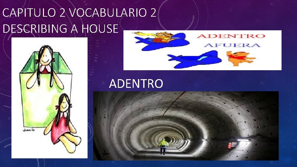 CAPITULO 2 VOCABULARIO 2 DESCRIBING A HOUSE ADENTRO 