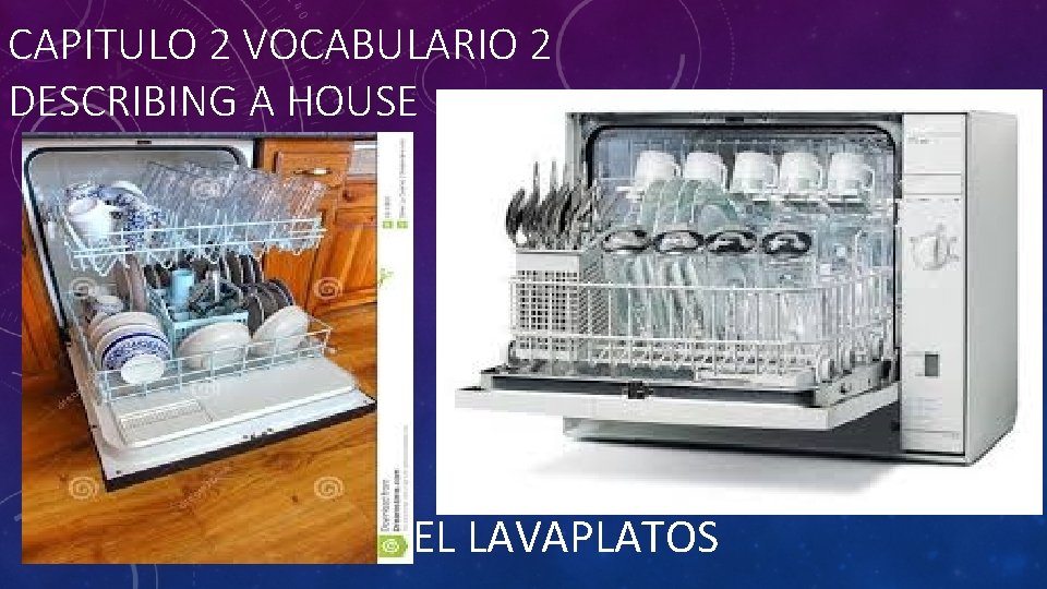 CAPITULO 2 VOCABULARIO 2 DESCRIBING A HOUSE EL LAVAPLATOS 