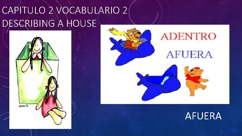 CAPITULO 2 VOCABULARIO 2 DESCRIBING A HOUSE AFUERA 