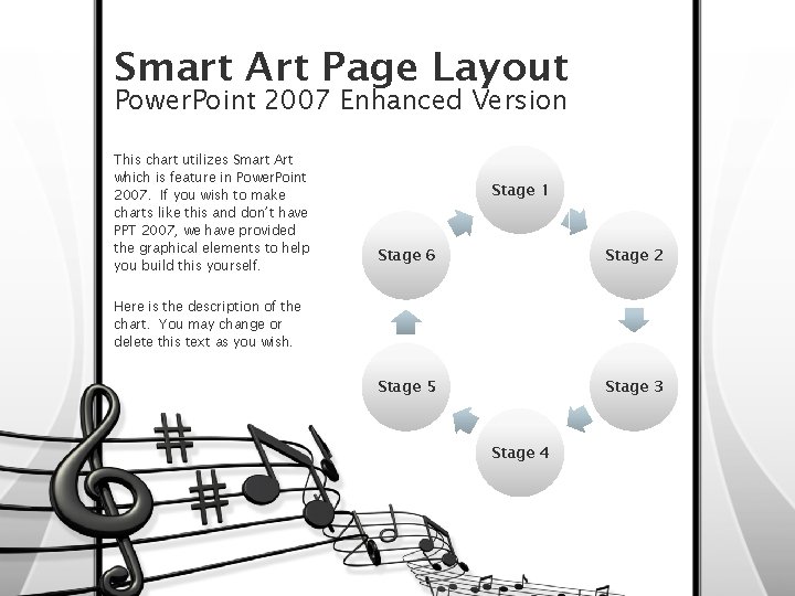 Smart Art Page Layout Power. Point 2007 Enhanced Version This chart utilizes Smart Art