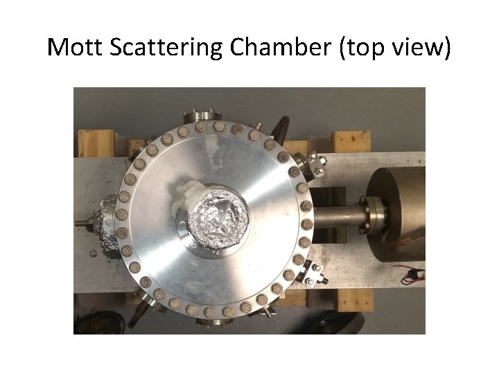 Mott Scattering Chamber (top view) 