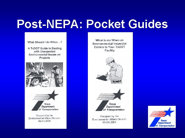 Post-NEPA: Pocket Guides 