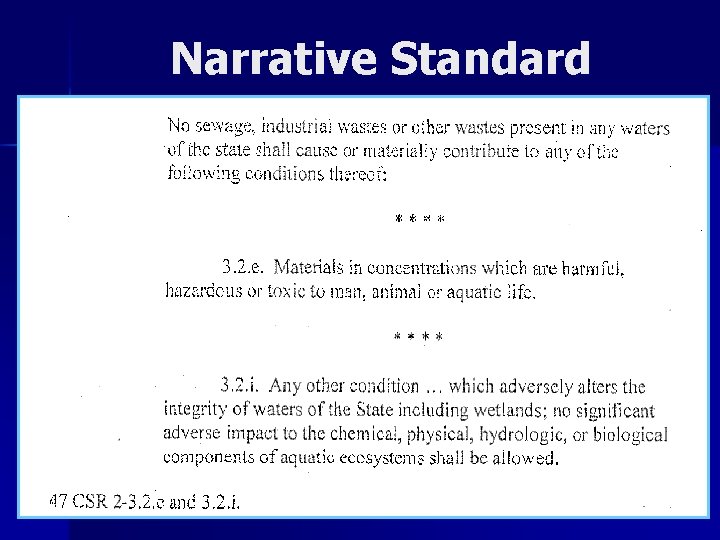 Narrative Standard 