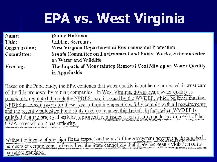 EPA vs. West Virginia 