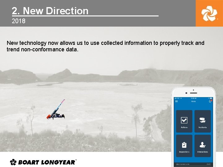 2. New Direction 2018 New technology now allows us to use collected information to