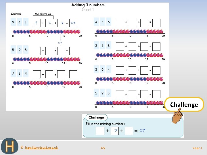 Challenge © hamilton-trust. org. uk 45 Year 1 