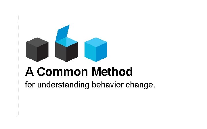A Common Method for understanding behavior change. 