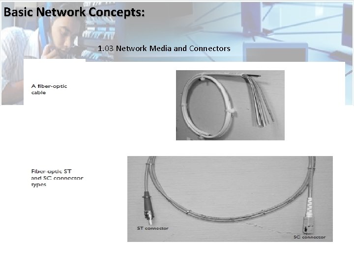 Basic Network Concepts: 1. 03 Network Media and Connectors  Basic Network Concepts: 1. 03 Network Media and Connectors