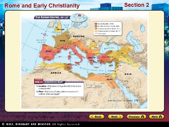 Rome and Early Christianity Section 2 