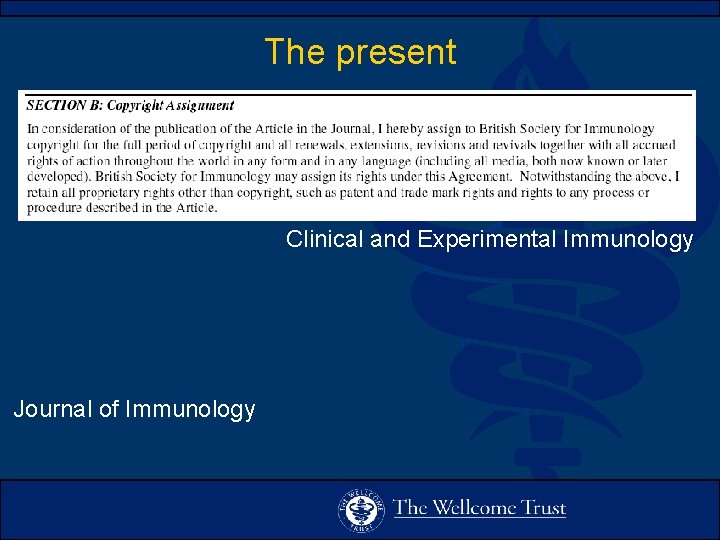 The present Clinical and Experimental Immunology Journal of Immunology 