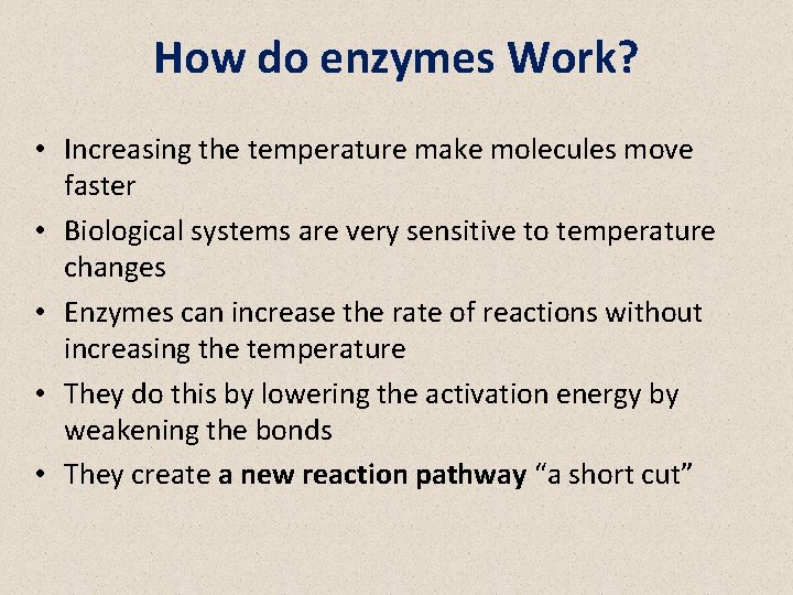 BIOC 231 Enzyme thermodynamics Dr Ayat B AlGhafari