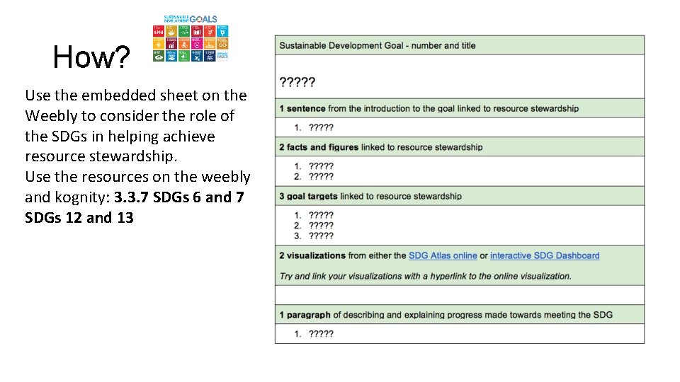 How? Use the embedded sheet on the Weebly to consider the role of the