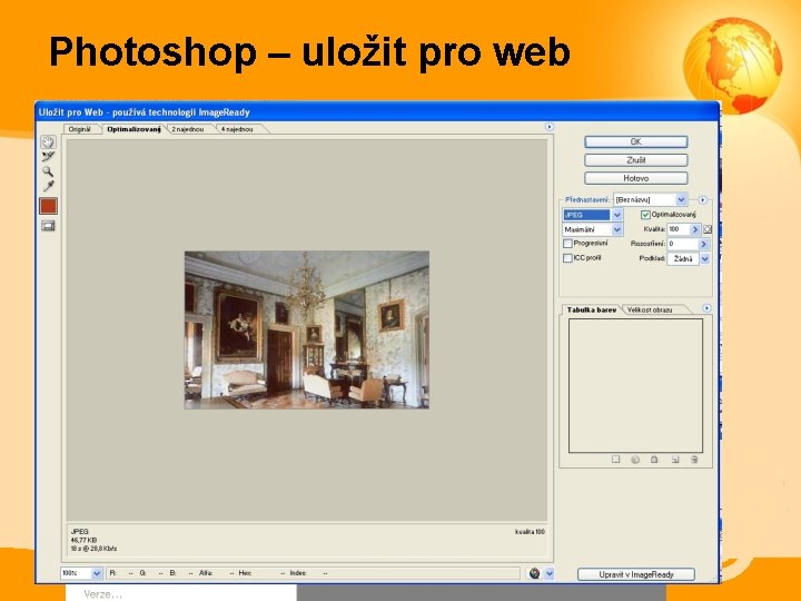 Photoshop – uložit pro web 