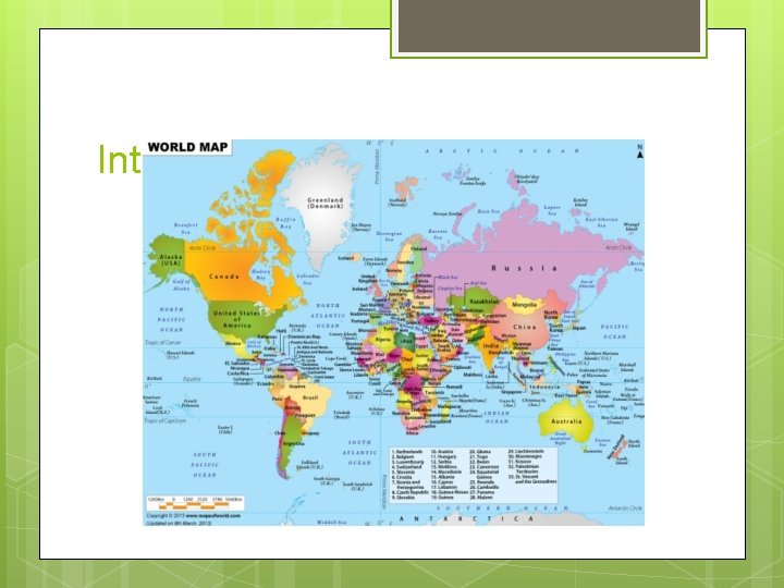 Interactive map of the world 