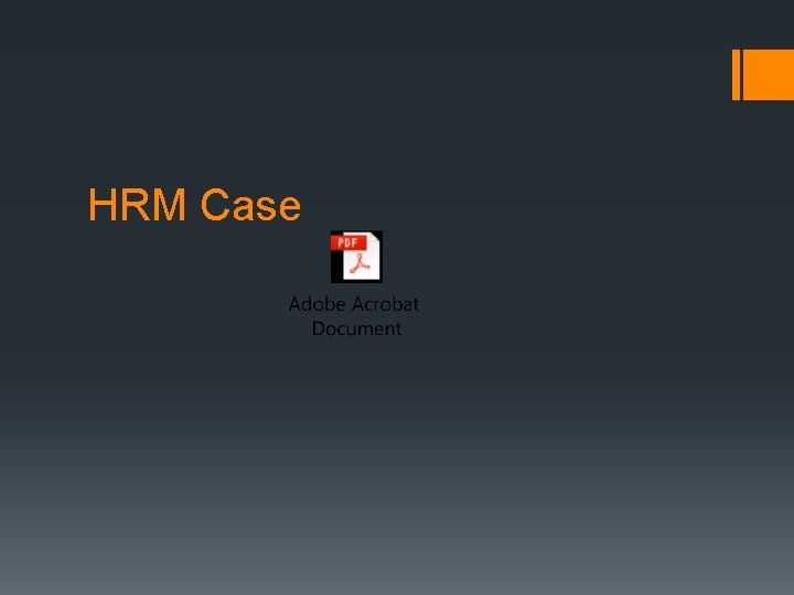 HRM Case 