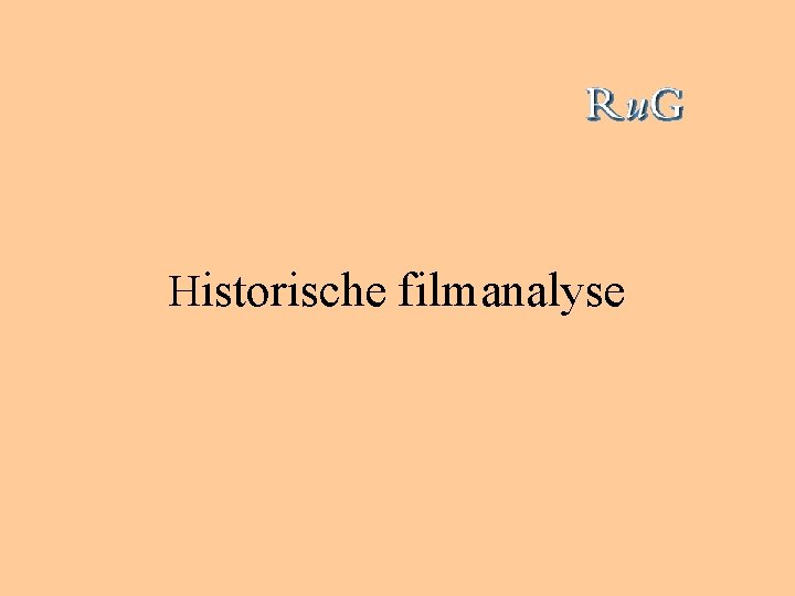 Historische filmanalyse 