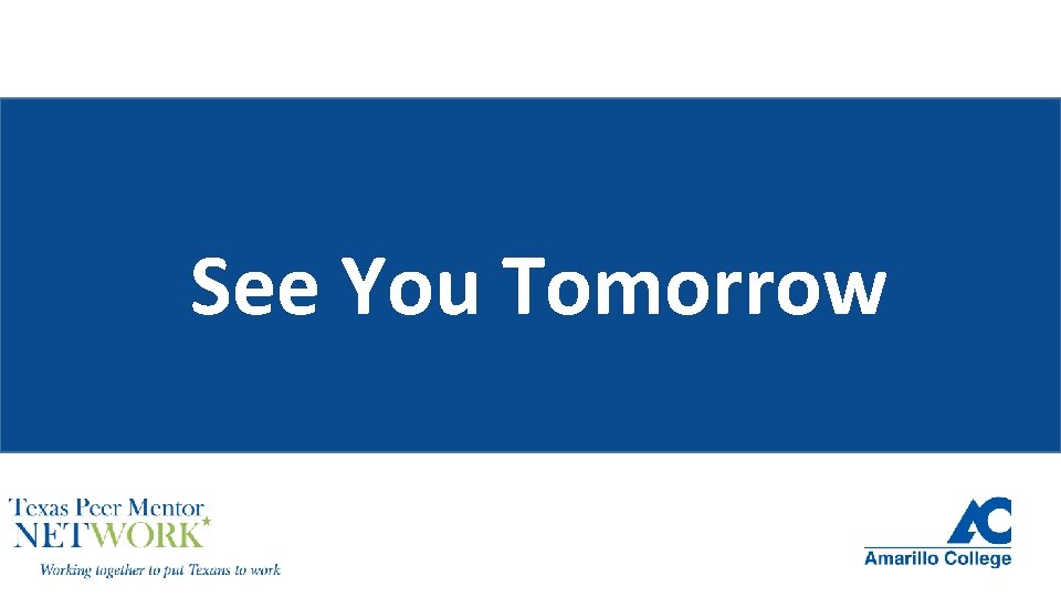 See You Tomorrow See You Tomorrow