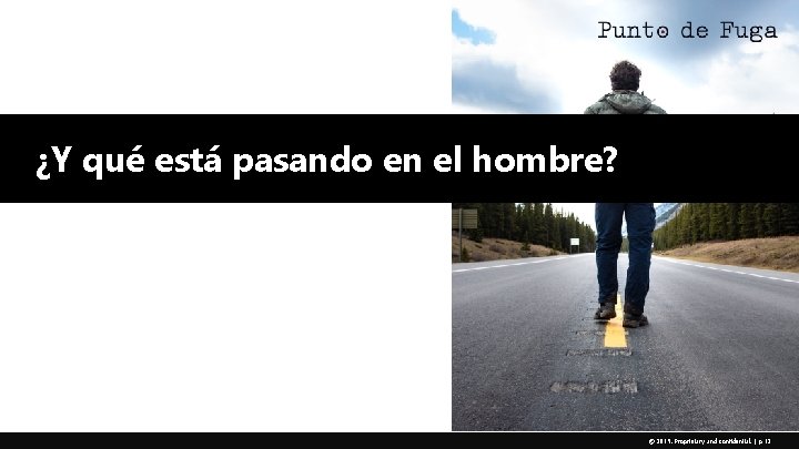 ¿Y qué está pasando en el hombre? © 2019. Proprietary and confidential. | p