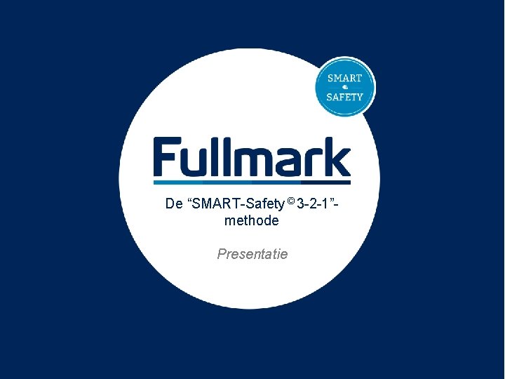 De “SMART-Safety © 3 -2 -1”methode Presentatie 