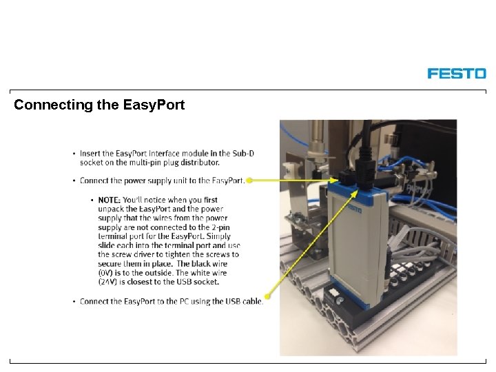 Connecting the Easy. Port 