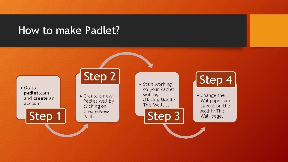 How to make Padlet? Step 2 • Go to padlet. com and create an