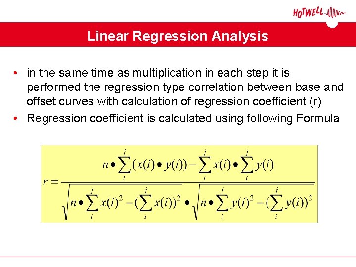 Linear Regression Analysis • in the same time as multiplication in each step it Linear Regression Analysis • in the same time as multiplication in each step it