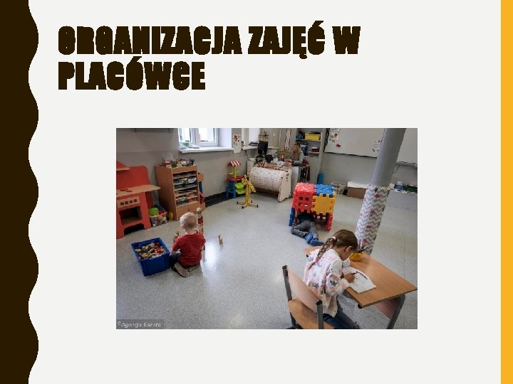 ORGANIZACJA ZAJĘĆ W PLACÓWCE 