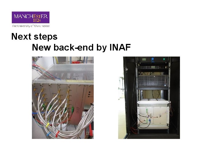 Next steps New back-end by INAF 