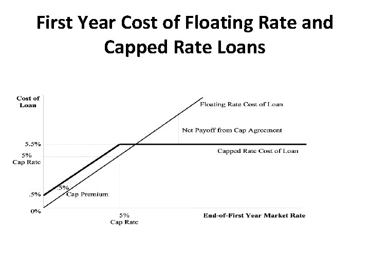 First Year Cost of Floating Rate and Capped Rate Loans 