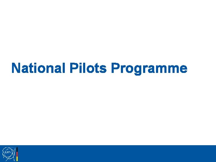 National Pilots Programme 