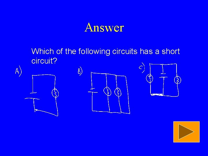 Answer Which of the following circuits has a short circuit? 