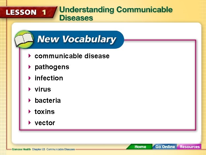 communicable disease pathogens infection virus bacteria toxins vector 