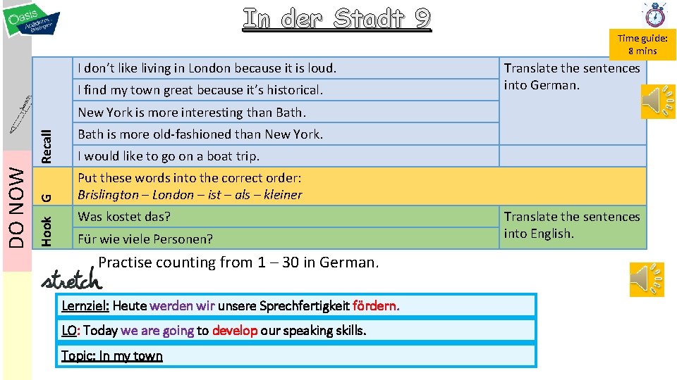 Instructions and explanations of symbols Sound Schreiben writing