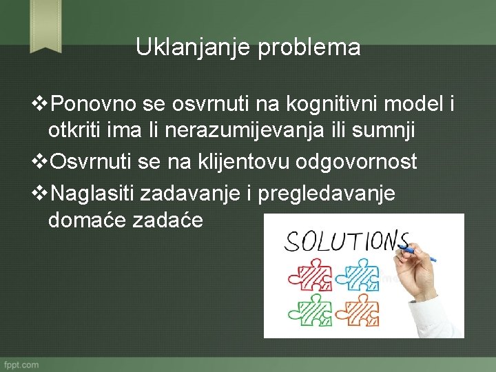 Uklanjanje problema v. Ponovno se osvrnuti na kognitivni model i otkriti ima li nerazumijevanja