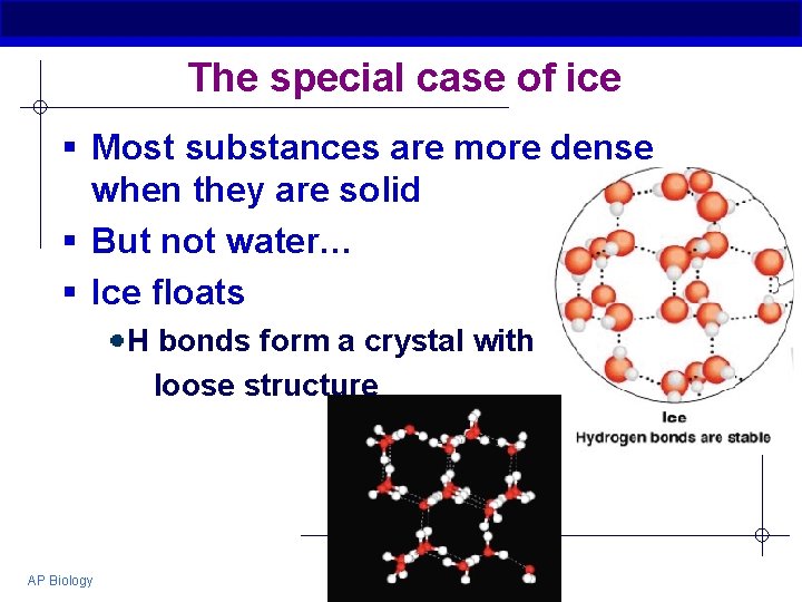 The special case of ice § Most substances are more dense when they are
