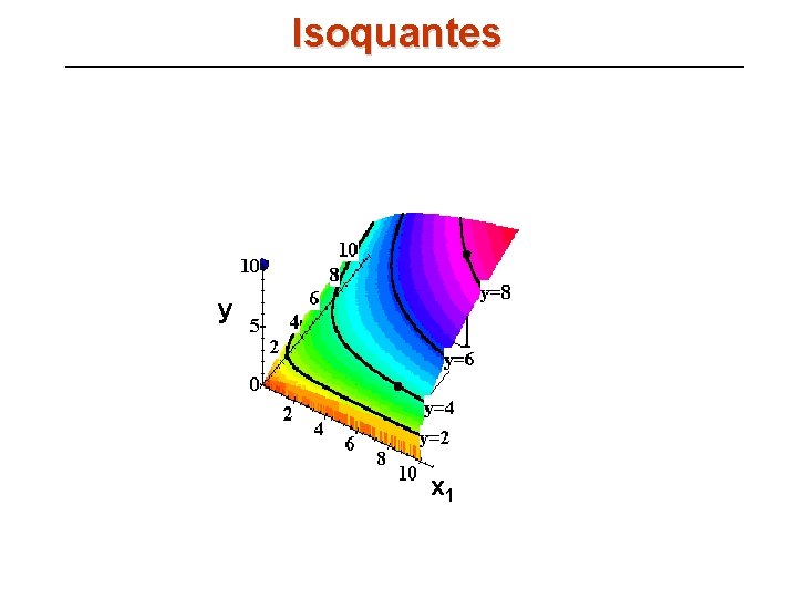 Isoquantes y x 1 