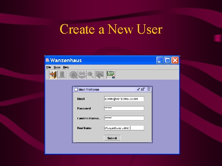 Create a New User 