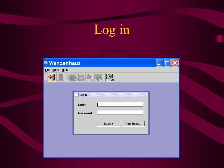 Log in 