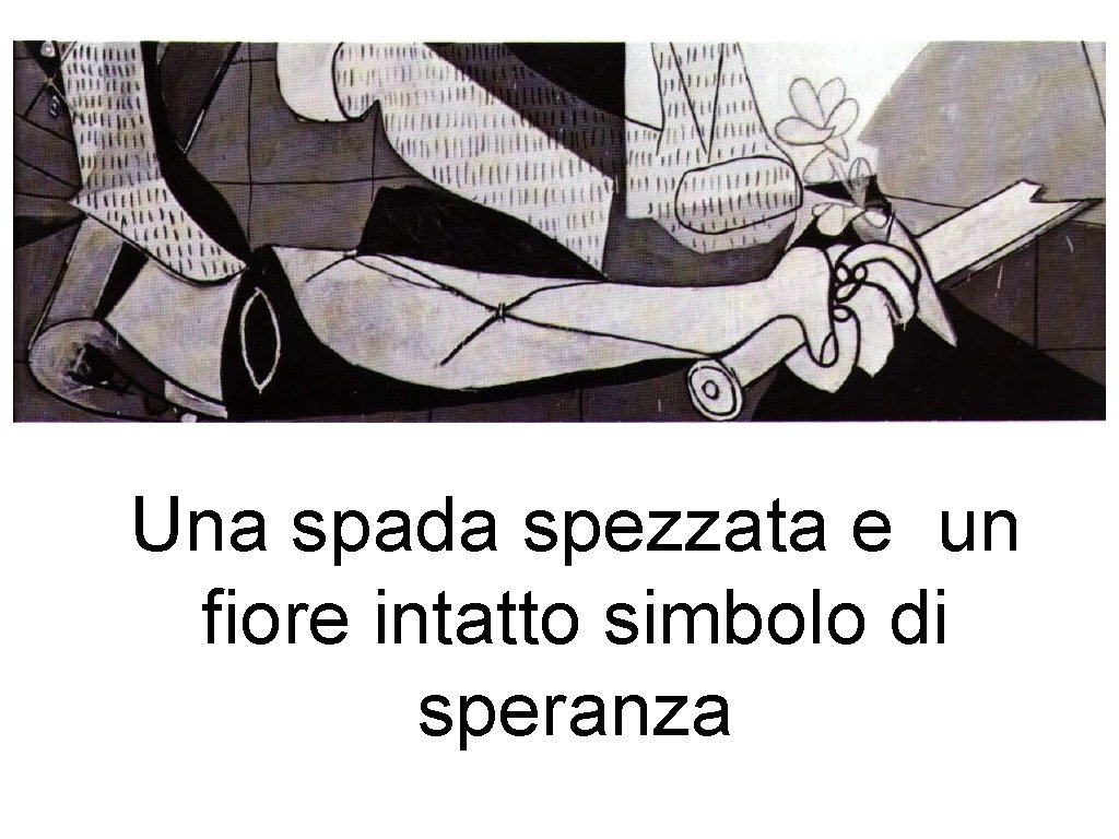 Una spada spezzata e un fiore intatto simbolo di speranza 