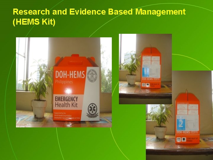 Research and Evidence Based Management (HEMS Kit) 