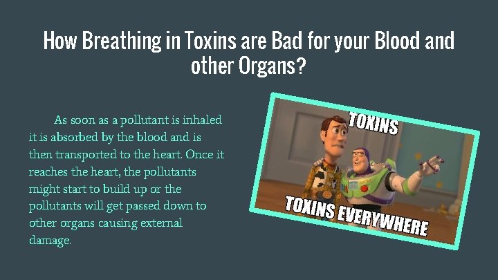 How Breathing in Toxins are Bad for your Blood and other Organs? As soon