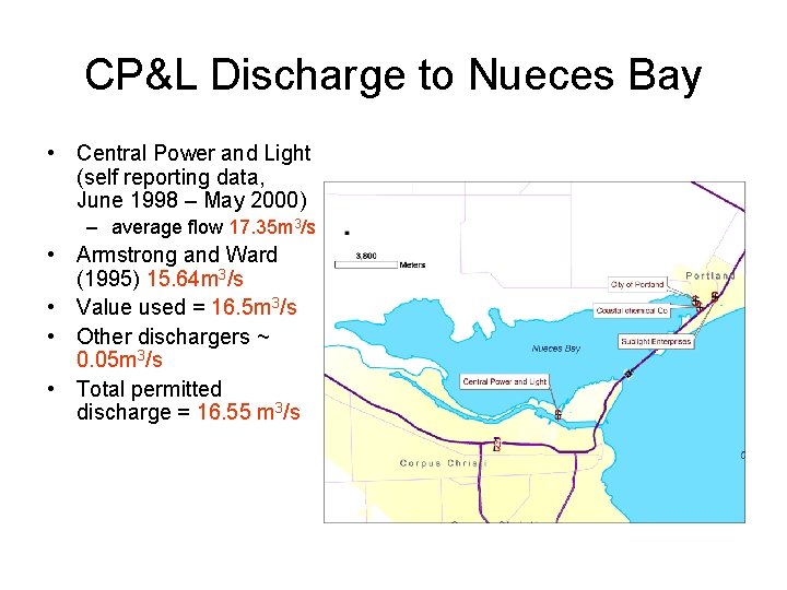 CP&L Discharge to Nueces Bay • Central Power and Light (self reporting data, June