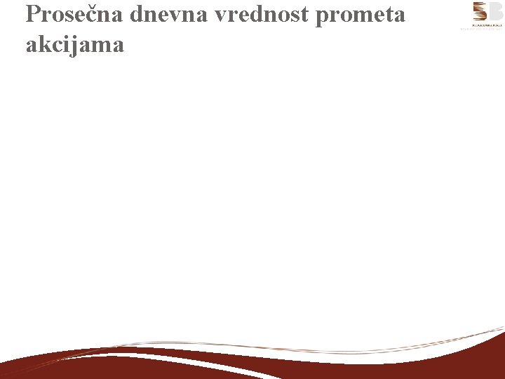 Prosečna dnevna vrednost prometa akcijama 