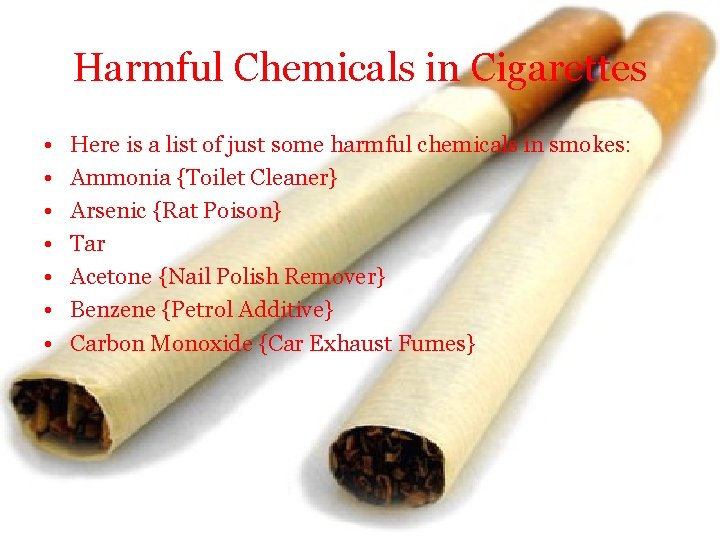 TOBACCO Its Harmful and its Potentially Deadly Effects